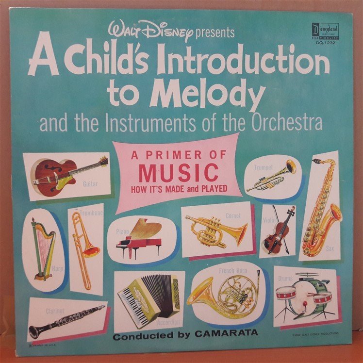 A CHILD'S INTRODUCTION TO MELODY (1962) - WALT DISNEY - LP PLAK 2.EL