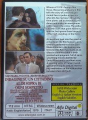 INVESTIGATION OF A CITIZEN....ABOVE SUSPICION - ELIO PETRI - DVD 2.EL TR ALTYAZI YOKTUR