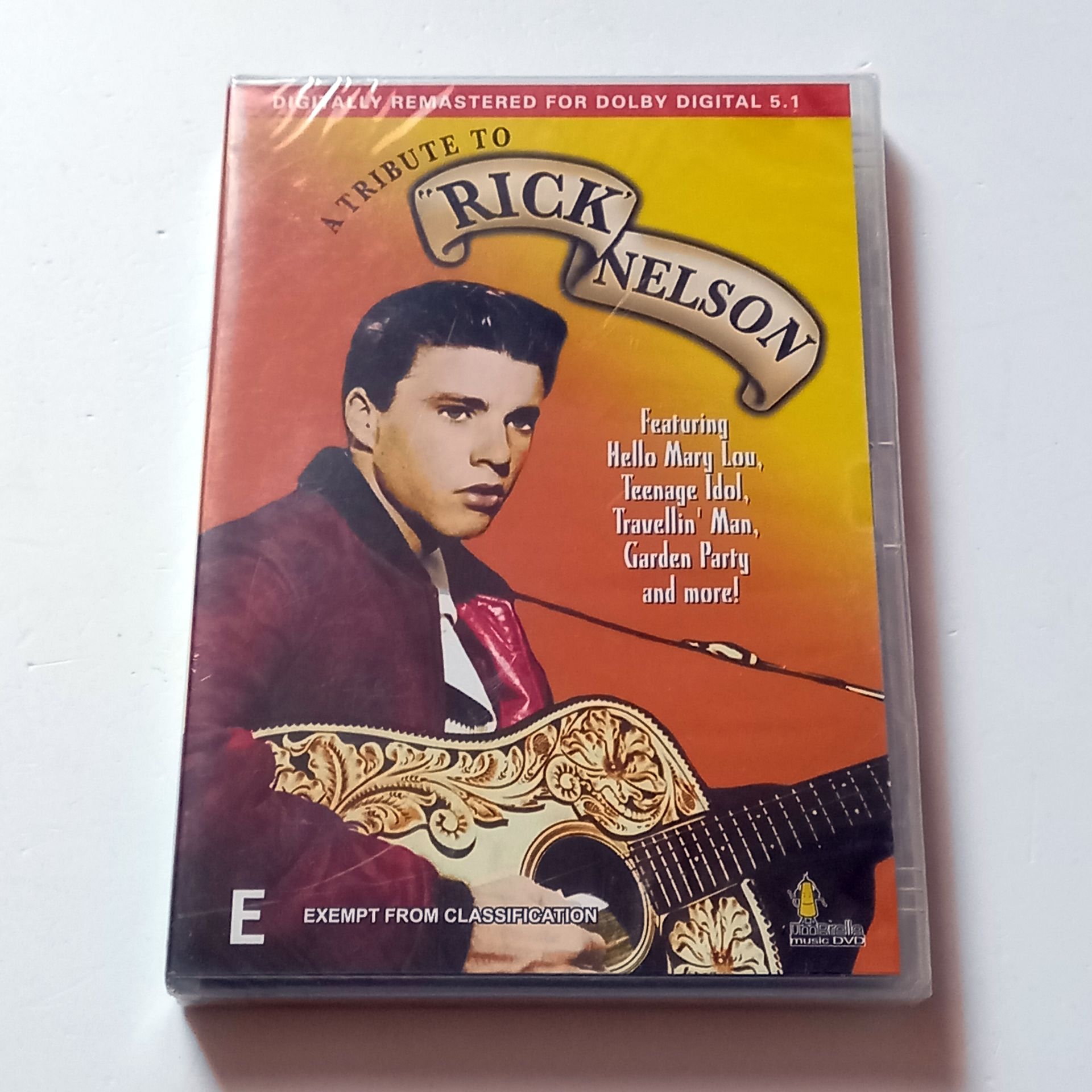 A TRIBUTE TO RICKY NELSON - ROY ORBISON, CARL PERKINS, JERRY LEE LEWIS... - DVD AMBALAJINDA SIFIR