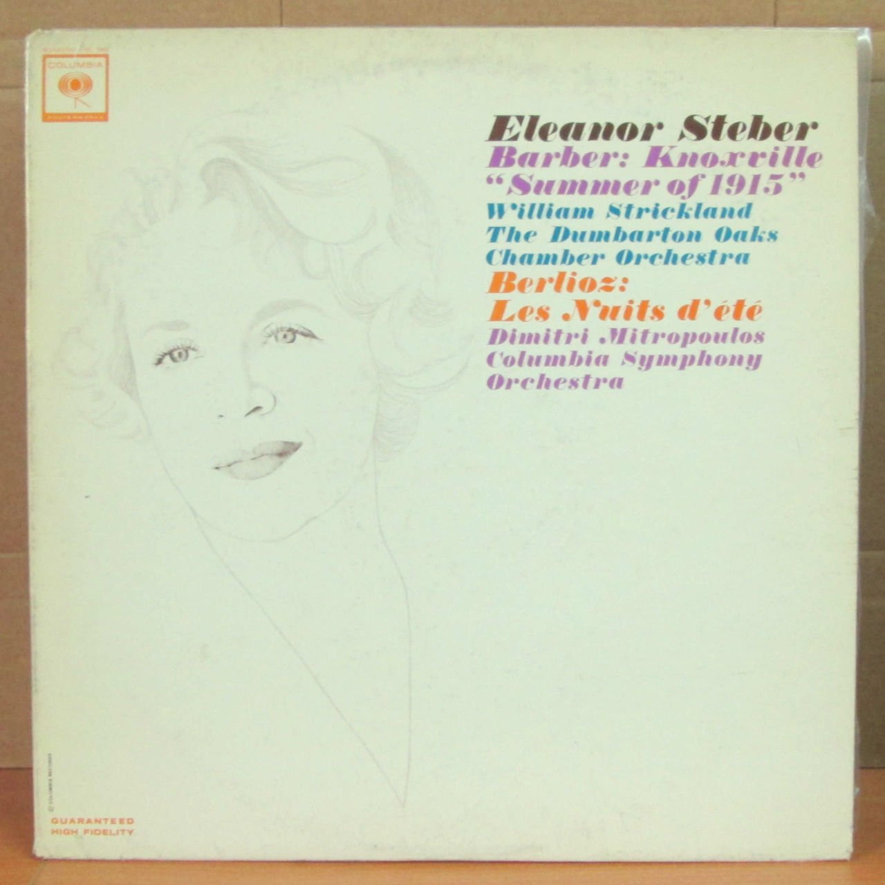 BARBER BERLIOZ - Elenor STEBER LP 2.EL