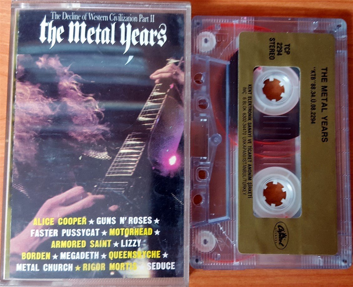 METAL YEARS - THE DECLINE OF WESTERN CIVILIZATION PART II (1988) KENT CASSETTE MADE IN TURKEY ''USED'' PAPER LABEL