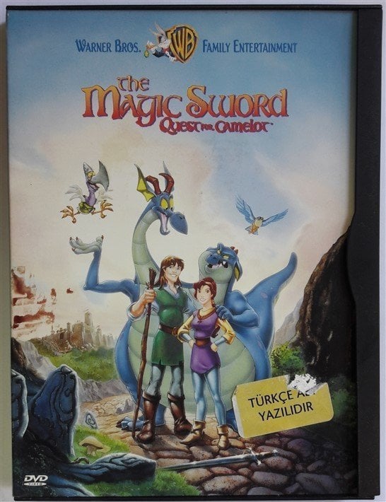THE MAGIC SWORD QUEST FOR CAMELOT - WALT DISNEY ANİMASYON - SNAPCASE DVD 2.EL