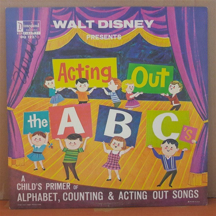 ACTING OUT THE A B C's (1962) - WALT DISNEY - LP PLAK 2.EL