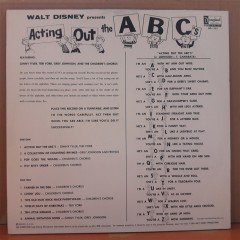ACTING OUT THE A B C's (1962) - WALT DISNEY - LP PLAK 2.EL