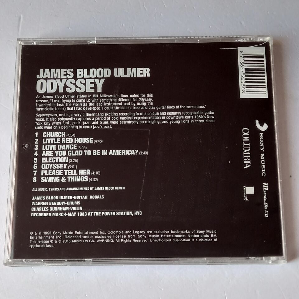 JAMES BLOOD ULMER – ODYSSEY (1983) - CD 2015 REISSUE 2.EL