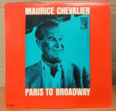 MAURICE CHEVALIER - PARIS TO BROADWAY LP 2.EL