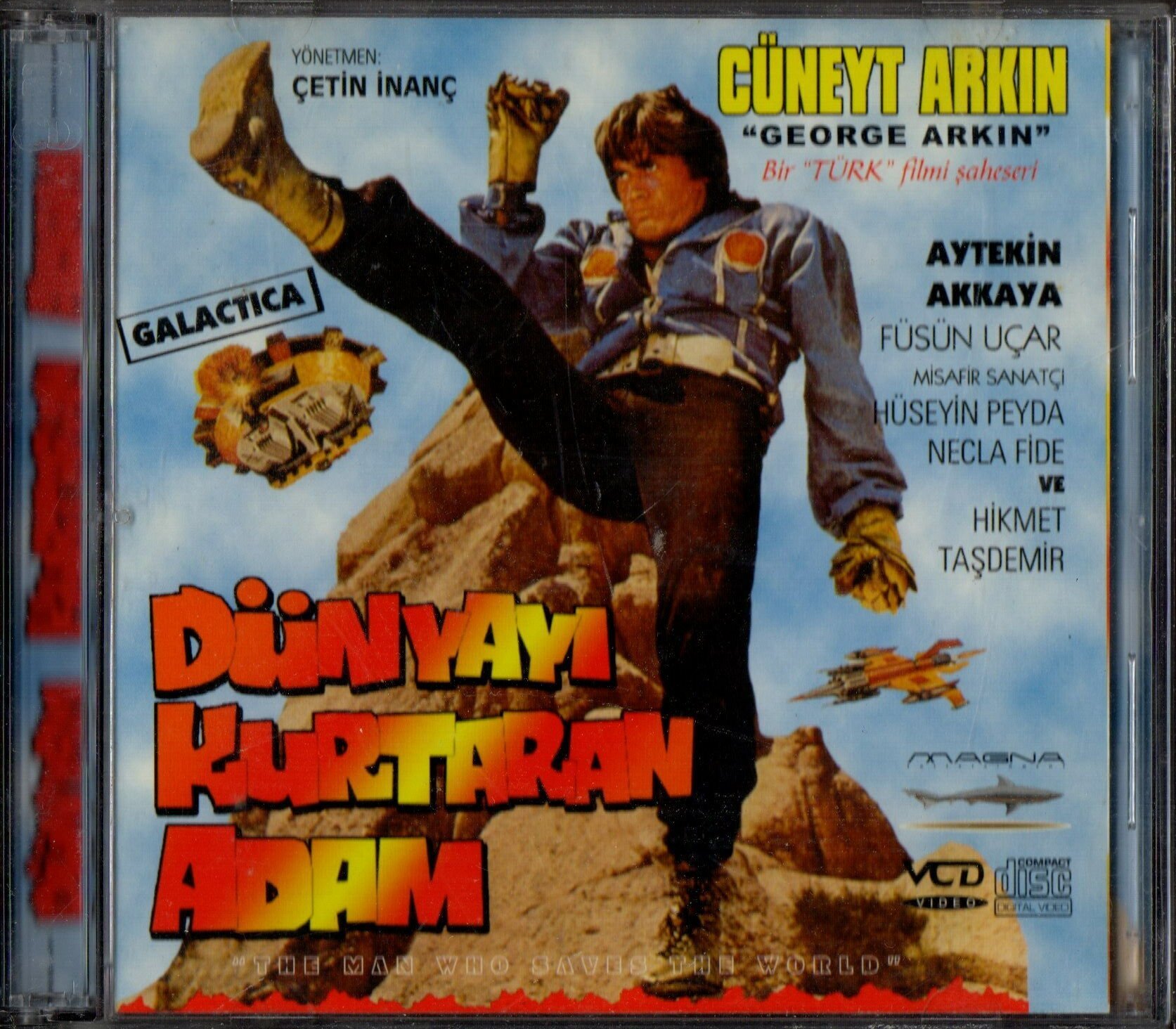 DÜNYAYI KURTARAN ADAM - CÜNEYT ARKIN - ÇETİN İNANÇ - VCD 2.EL