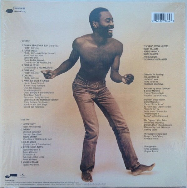 BOBBY MCFERRIN – SPONTANEOUS INVENTIONS (1986) - LP 2014 REMASTERED REISSUE 180GR SIFIR PLAK