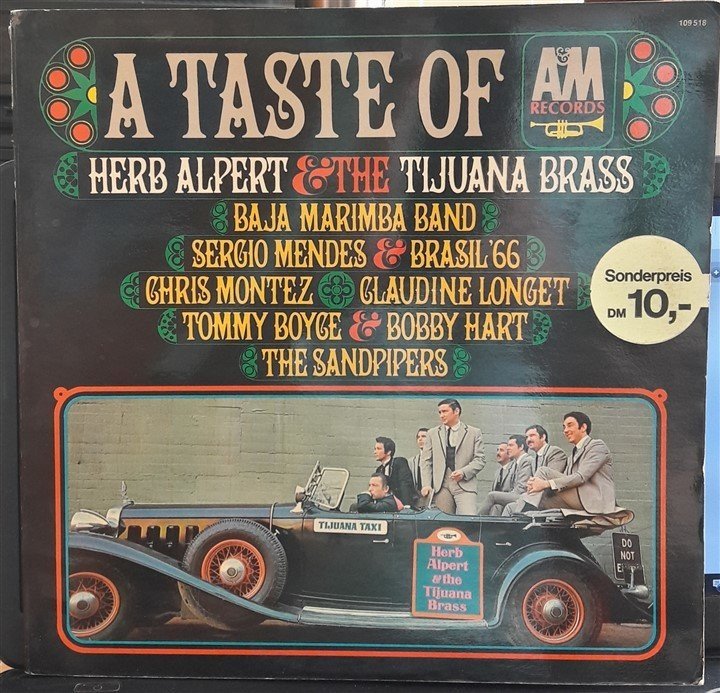 A TASTE OF A&M RECORDS HERB ALPERT, BAJA MARIMBA,SERGIO MENDES,BOBBY HART - 2.EL PLAK