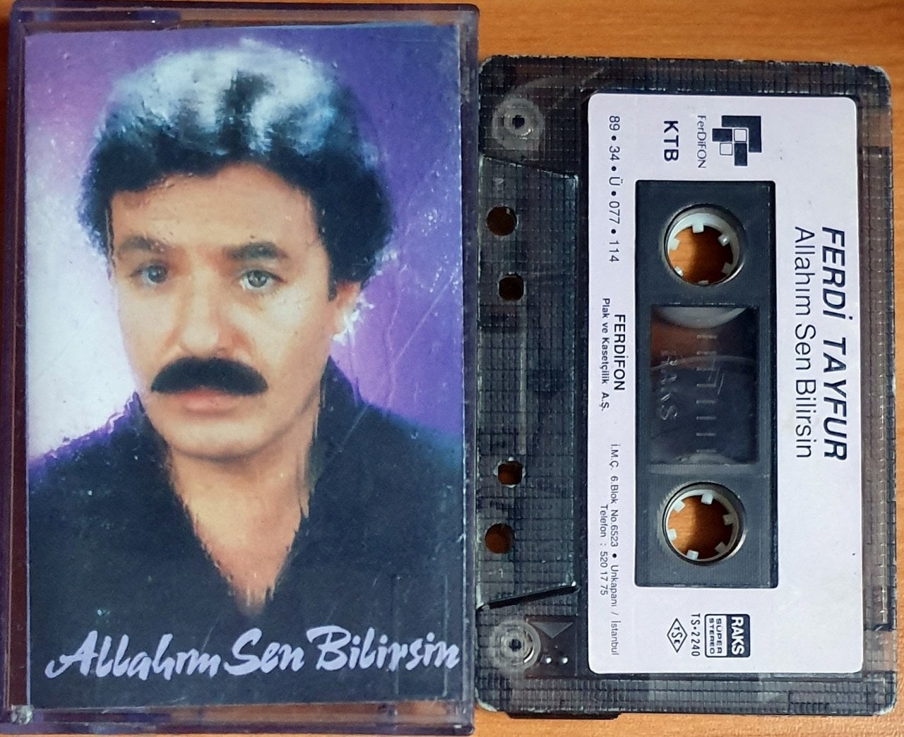 FERDİ TAYFUR - ALLAHIM SEN BİLİRSİN (1989) - KASET FERDİFON 2.EL