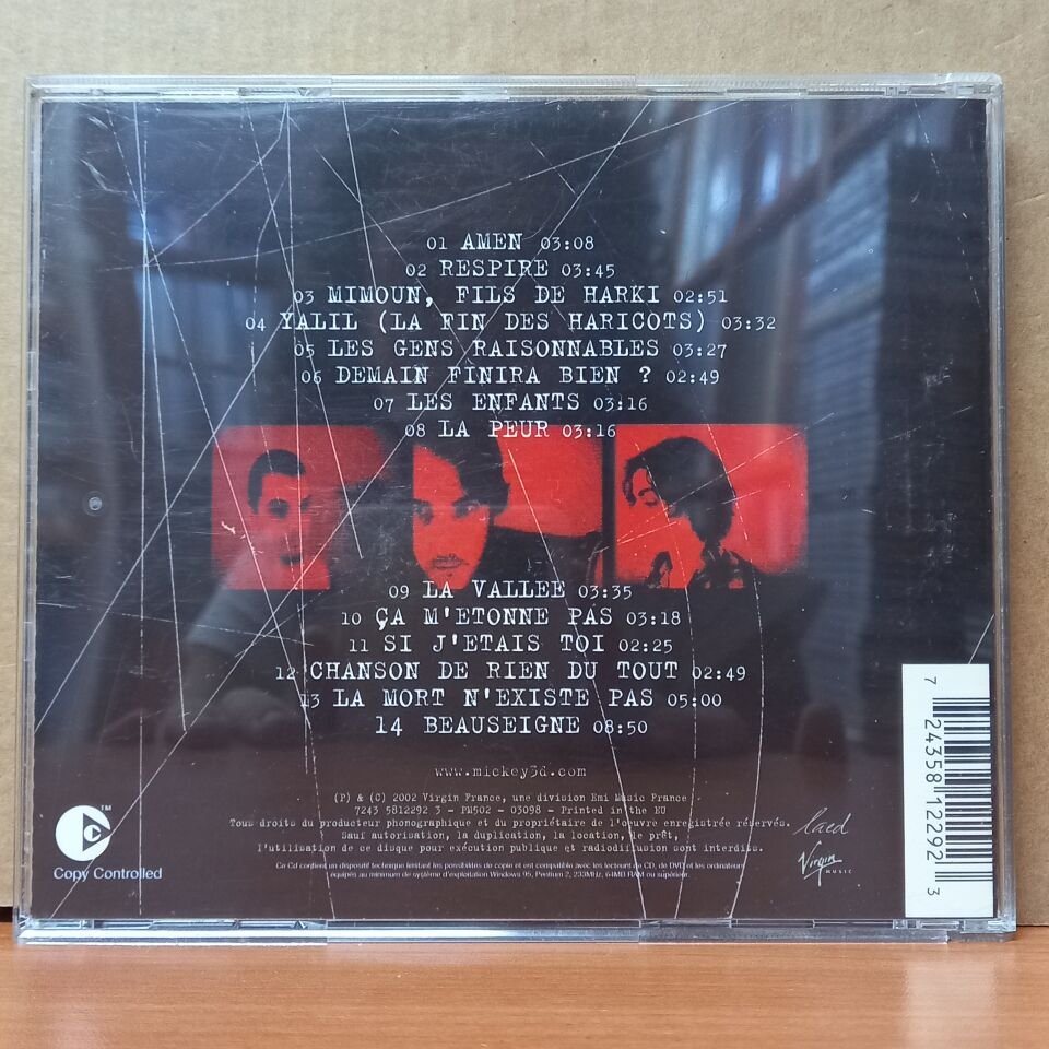 MICKEY 3D - TU VAS PAS MOURIR DE RIRE (2002) - CD 2.EL