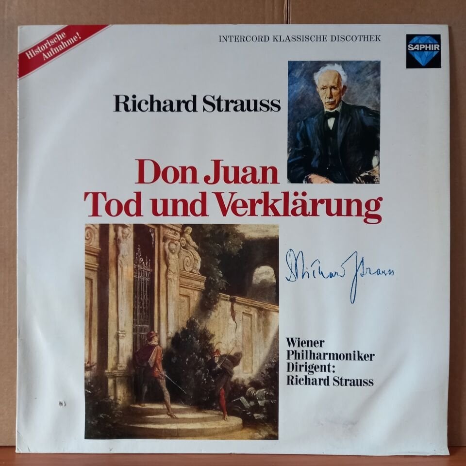 RICHARD STRAUSS: DON JUAN - TOD UND VERKLARUNG / WIENER PHILHARMONIKER (1980) - LP 2.EL PLAK