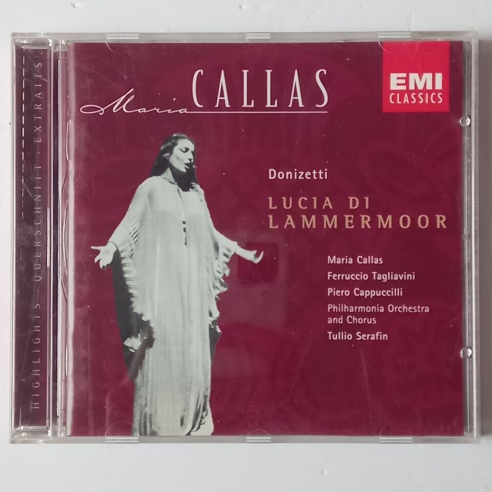 DONIZETTI : MARIA CALLAS, FERRUCCIO TAGLIAVINI, PIERO CAPPUCCILLI, PHILHARMONIA ORCHESTRA AND CHORUS, TULLIO SERAFIN – LUCIA DI LAMMERMOOR (1960) - CD REMASTERED 1998 REISSUE 2.EL