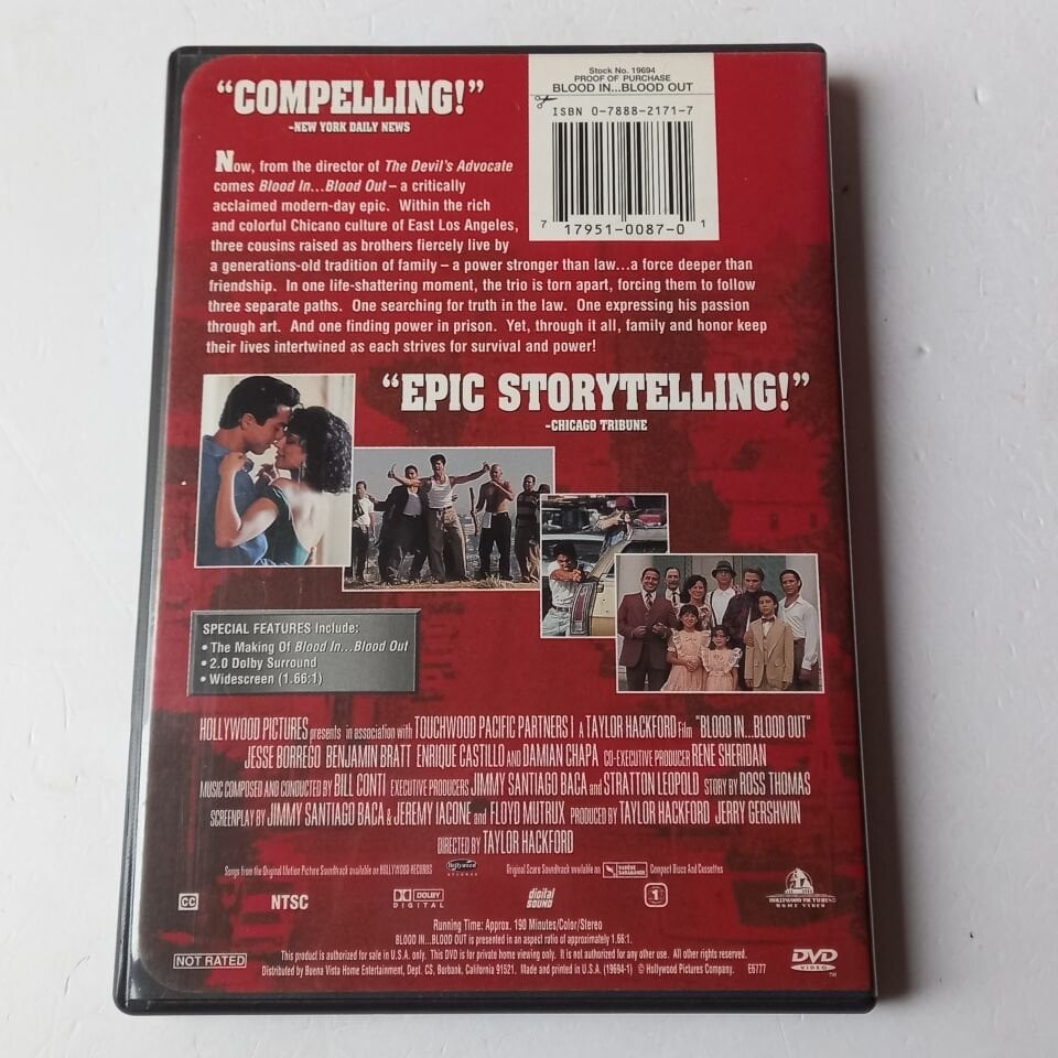 BLOOD IN BLOOD OUT ROUND BY HONOR - DVD 2.EL 1.BÖLGE