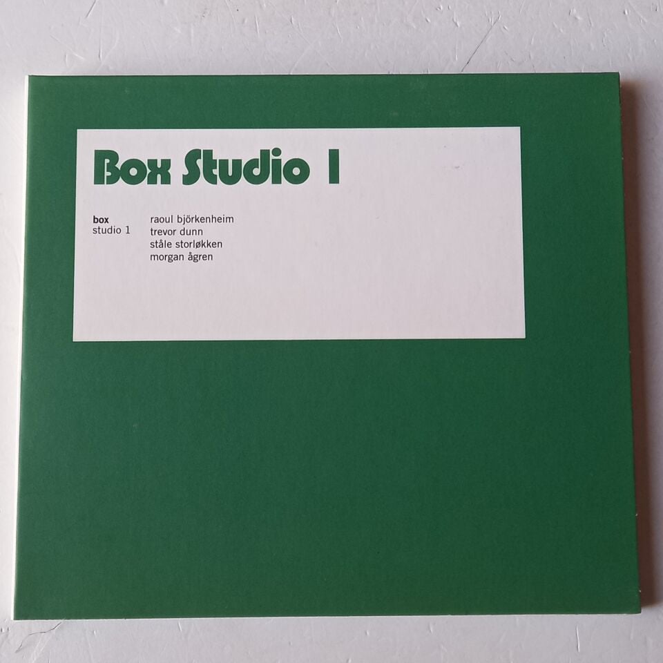 BOX – STUDIO 1 (2008) - CD DIGIPAK 2.EL