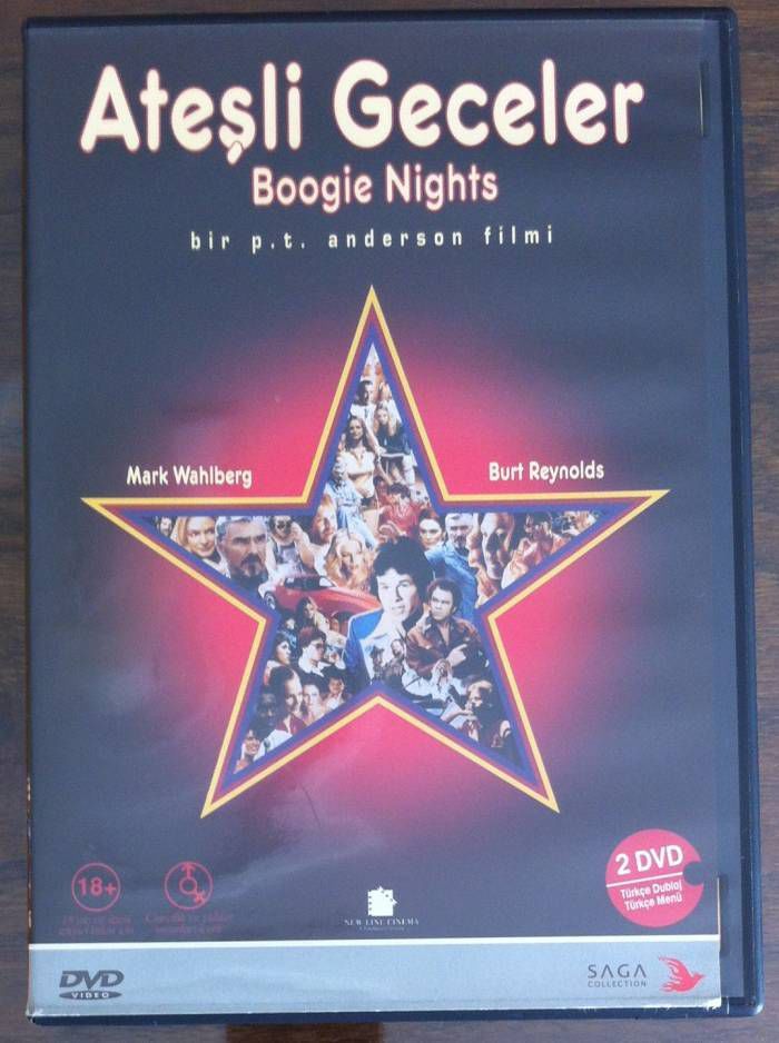 ATEŞLİ GECELER - BOOGIE NIGHTS - BURT REYNOLDS - MARK WAHLBERG - PAUL THOMAS ANDERSON - 2DVD 2.EL
