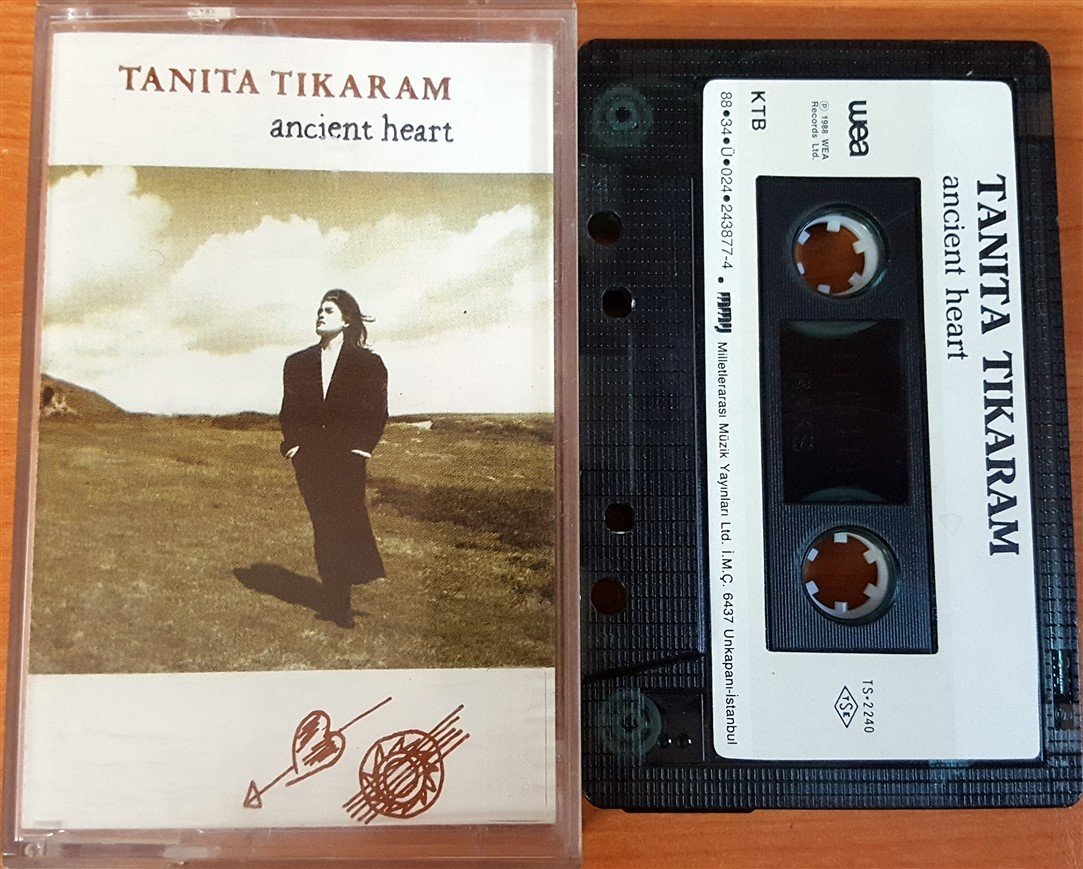 TANITA TIKARAM - ANCIENT HEART (1988) MMY CASSETTE MADE IN TURKEY ''USED'' PAPER LABEL