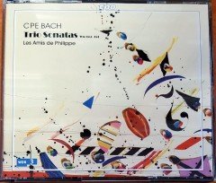 CARL PHILIPP EMANUEL BACH - TRIO SONATAS FOR FLUTE, VIOLIN AND B. C. / LES AMIS DE PHILIPPE (2003) MADE IN GERMANY / CPO 2CD 2.EL