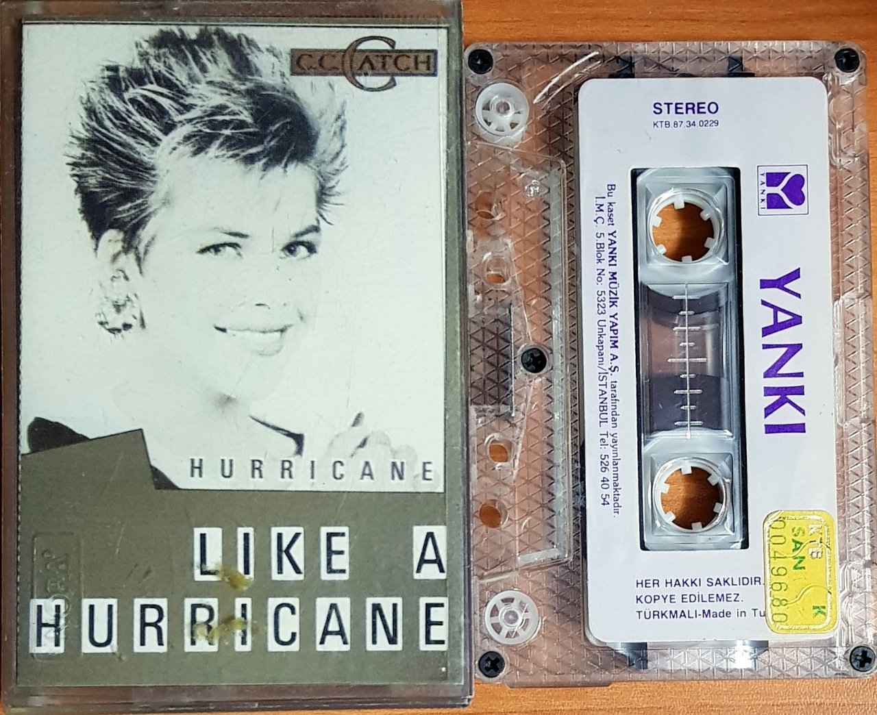 C.C. CATCH - LIKE A HURRICANE (1987) YANKI / HANSA KASET 2.EL