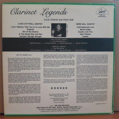 CLARINET LEGENDS HERB HALL - LOUIS COTTRELL (1983) - LP 2.EL PLAK