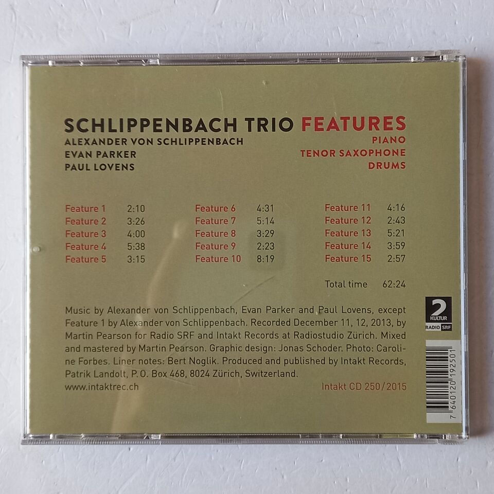 SCHLIPPENBACH TRIO – FEATURES (2015) - CD 2.EL