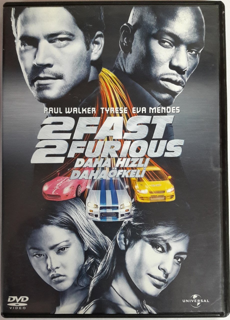 DAHA HIZLI DAHA ÖFKELİ - 2FAST 2FURIOUS - PAUL WALKER - PAUL WALKER - TYRESE - EVA MENDES - DVD 2.EL