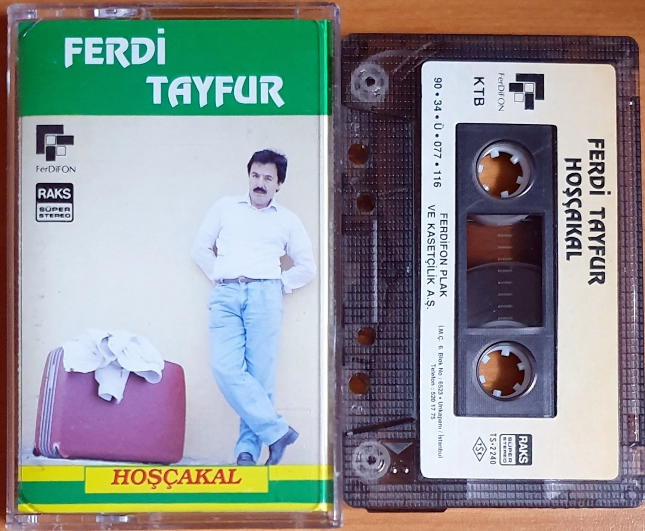 FERDİ TAYFUR - HOŞÇAKAL (1990) - KASET FERDİFON 2.EL