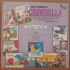 CINDERELLA THE STORY AND THE SONGS (1969) - WALT DISNEY - LP PLAK 2.EL