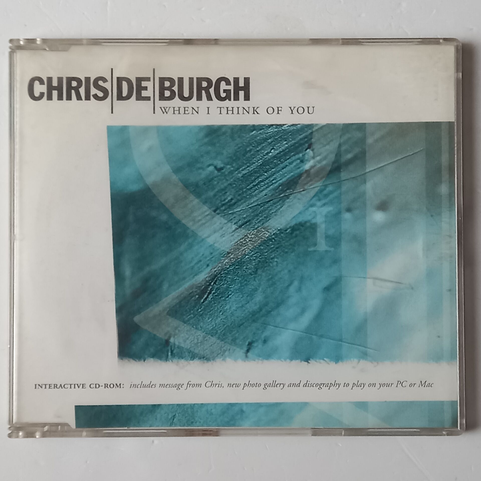 CHRIS DE BURGH – WHEN I THINK OF YOU  (1999) - CDSINGLE SLIMLINE CASE 2.EL