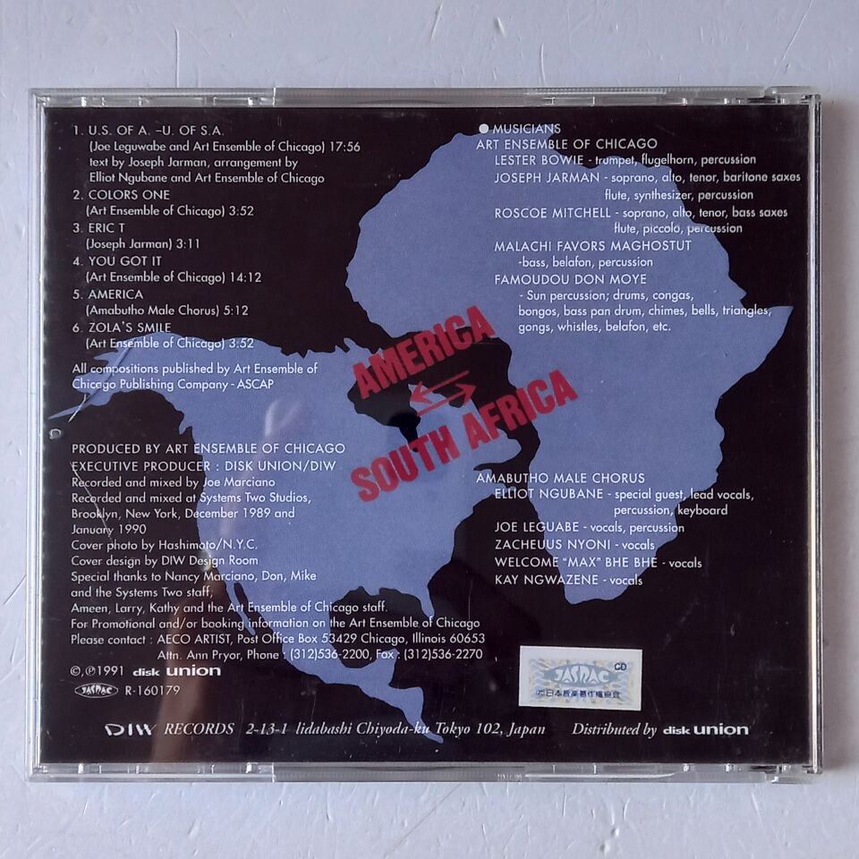 ART ENSEMBLE OF SOWETO - AMERICA / SOUTH AFRICA (1991) - CD 2.EL
