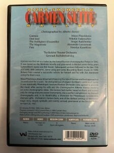 BIZET / SHCHEDRIN - CARMEN SUITE BALLET - DVD 2.EL