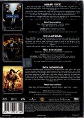 MICHAEL MANN COLLECTION: THE LAST OF THE MOHICANS, MIAMI VICE, COLLATERAL - 3DVD BOX SIFIR