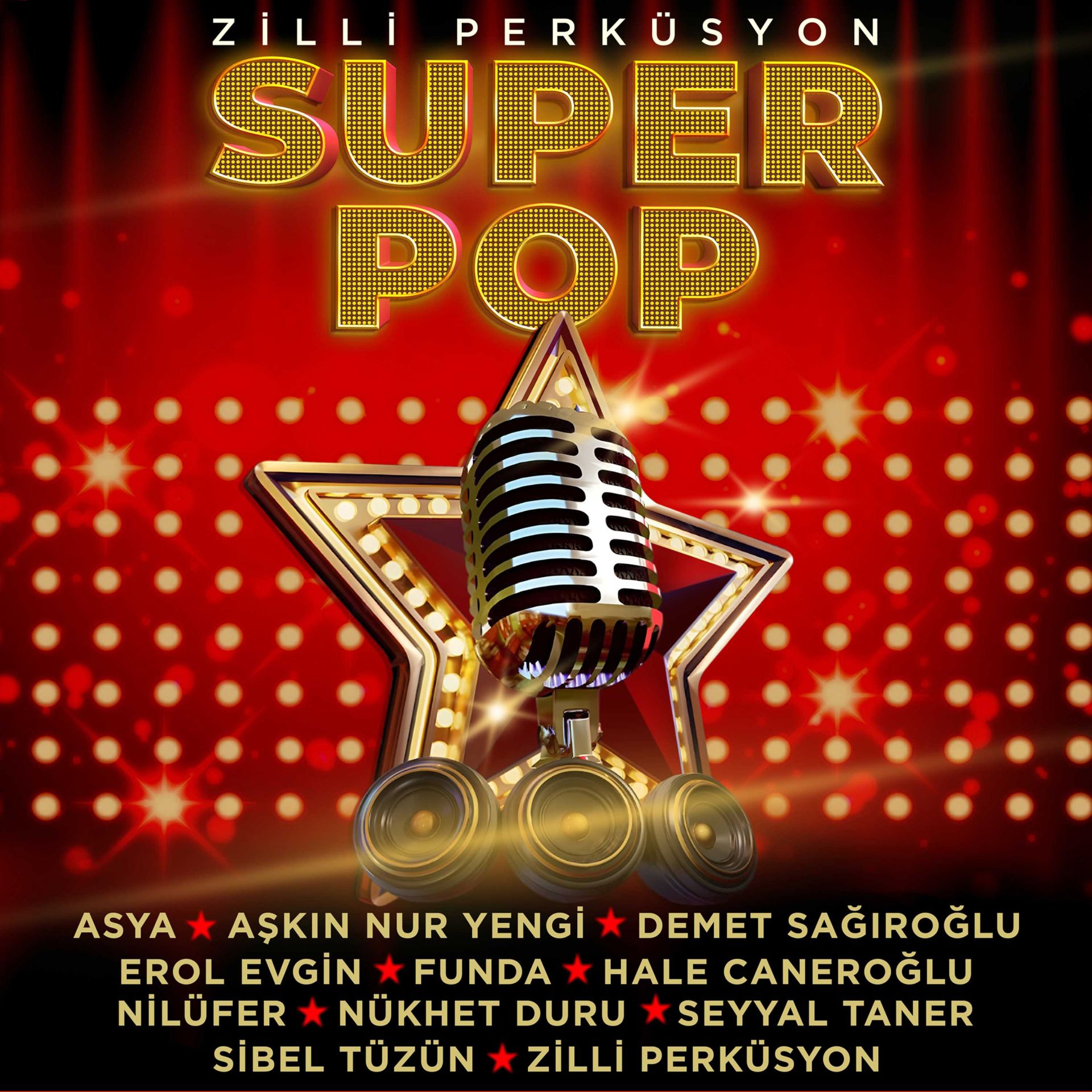 SUPER POP / ZİLLİ PERKÜSYON - ASYA AŞKIN NUR YENGİ EROL EVGİN NİLÜFER NÜKHET DURU ... (2023) - LP SIFIR PLAK