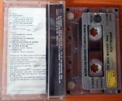 METALLICA - AND JUSTICE FOR ALL (1988) PLAKSAN CASSETTE MADE IN TURKEY ''USED'' PAPER LABEL