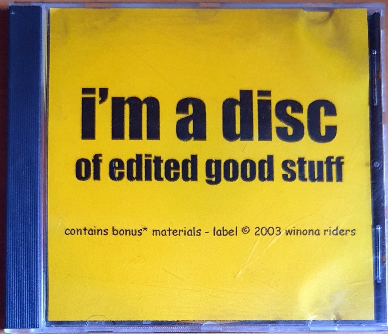 WINONA RIDERS - I'M A DISC OF EDITED GOOD STUFF (2004) - CDR DEMO 2.EL