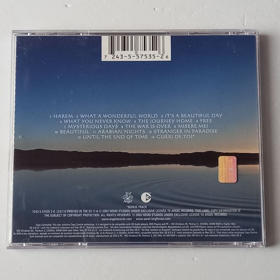 SARAH BRIGHTMAN – HAREM (2003) - CD 2.EL