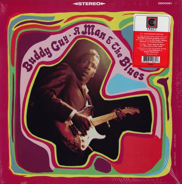 BUDDY GUY - A MAN AND THE BLUES (1968) - LP 2018 REISSUE 50TH ANNIVERSARY EDITION 180GR SIFIR PLAK