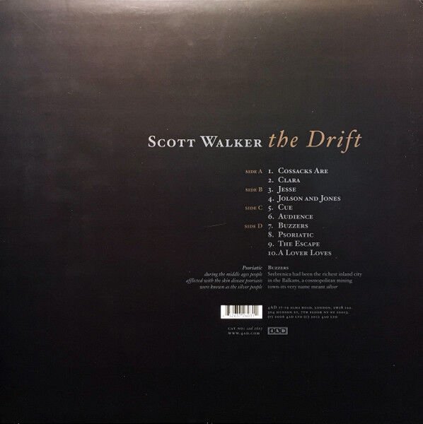 SCOTT WALKER – THE DRIFT (2006) - 2LP 2012 REISSUE SIFIR PLAK
