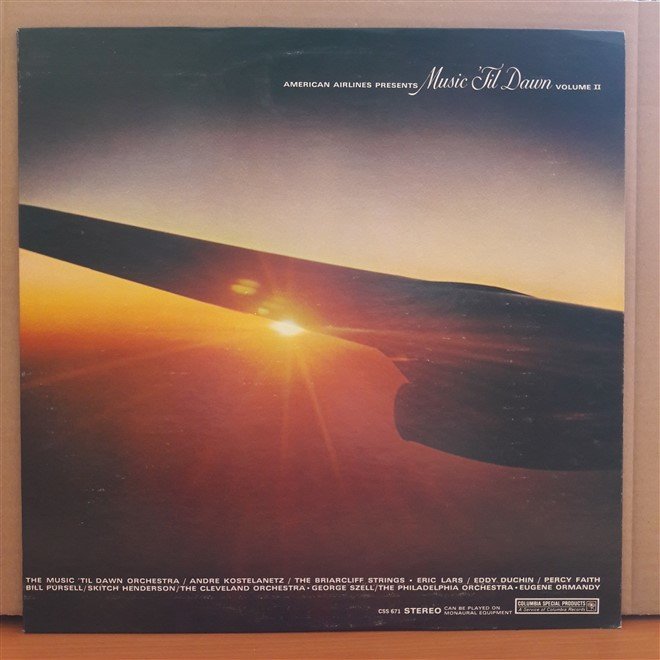 AMERICAN AIRLINES PRESENTS MUSIC 'TIL DAWN VOLUME II - LP 2.EL PLAK