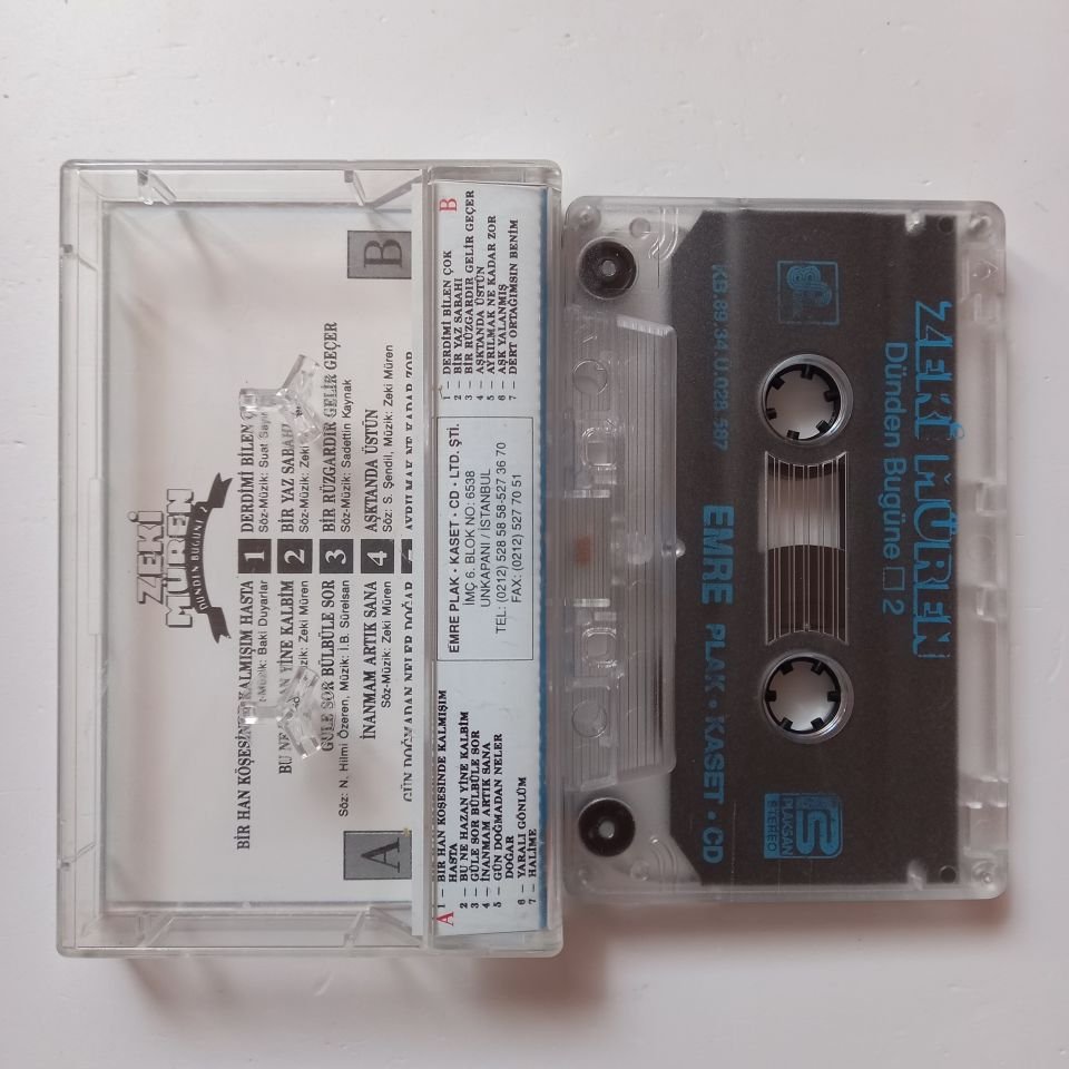 ZEKİ MÜREN - DÜNDEN BUGÜNE 2 (1989) - KASET 2.EL