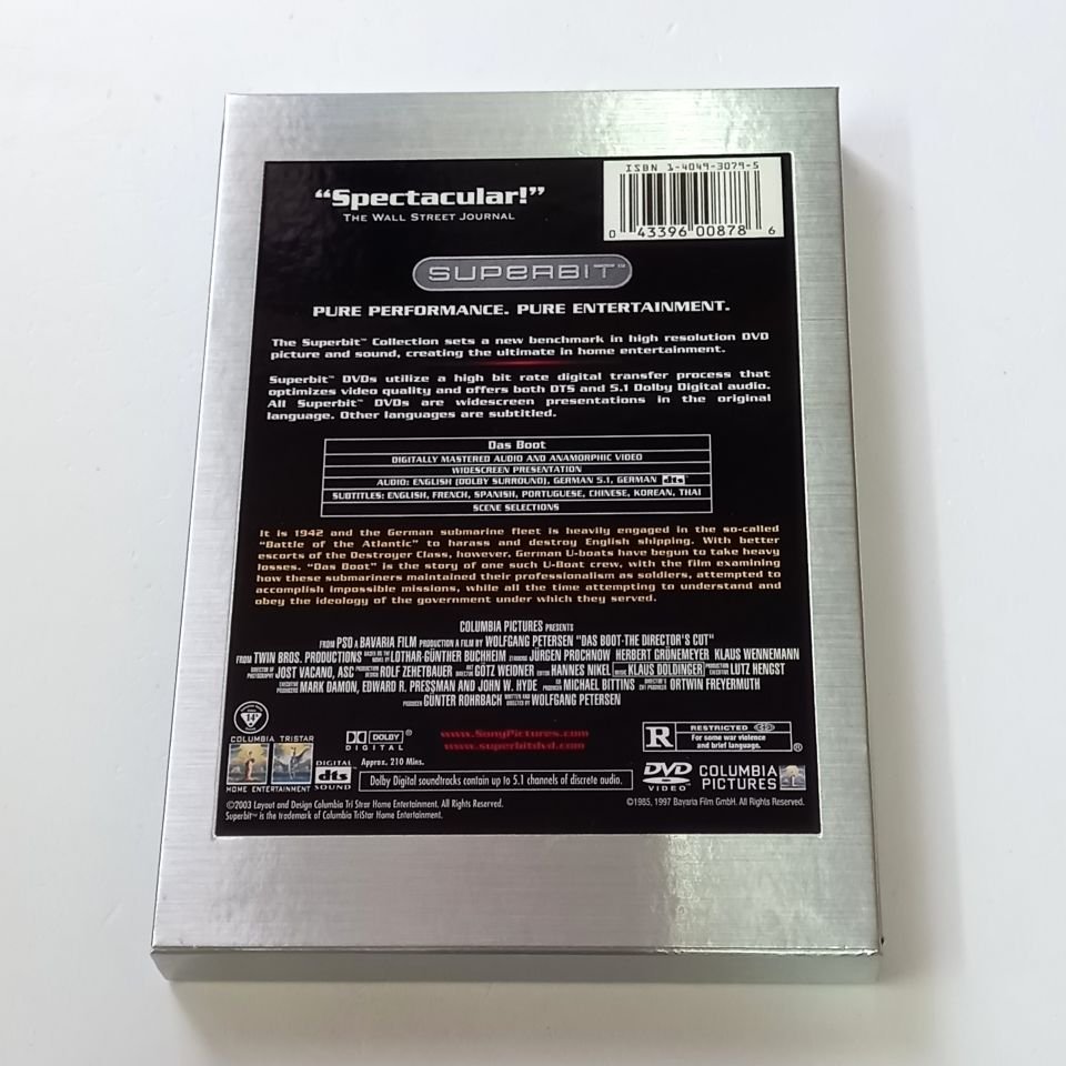 DAS BOOT / THE DIRECTOR\'S CUT - JÜRGEN PROCHNOW, HERBERT GRÖNEMEYER - YÖN.: WOLFGANG PETERSEN - 2 X DVD SUPERBIT COLLECTION SLIPCOVER 2.EL 1. BÖLGE TR ALTYAZI YOKTUR