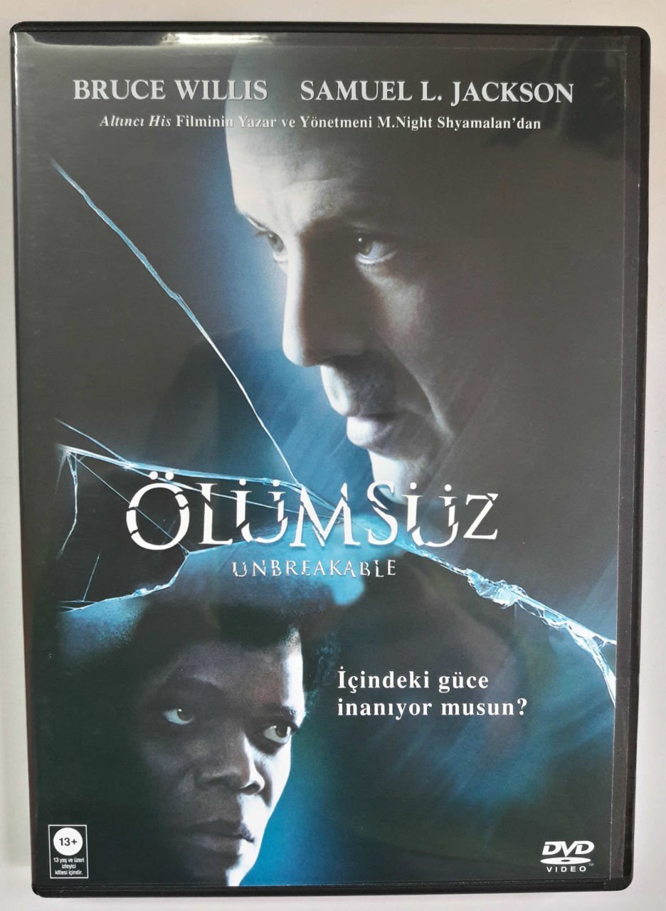 ÖLÜMSÜZ - UNBREAKABLE - BRUCE WILLIS - SAMUEL L. JACKSON - M. NIGHT SHYAMALAN - DVD 2.EL