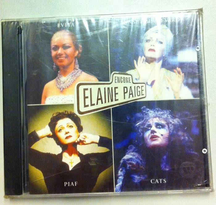 ELAINE PAIGE ENCORE EVITA, PIAF, CATS.. CD SIFIR