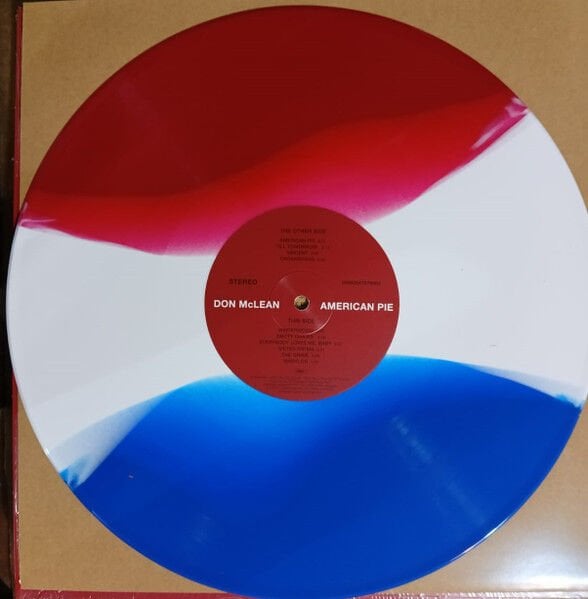 DON MCLEAN - AMERICAN PIE (1971) - LP 2026 RED , WHITE & BLUE COLOURED EDITION SIFIR PLAK