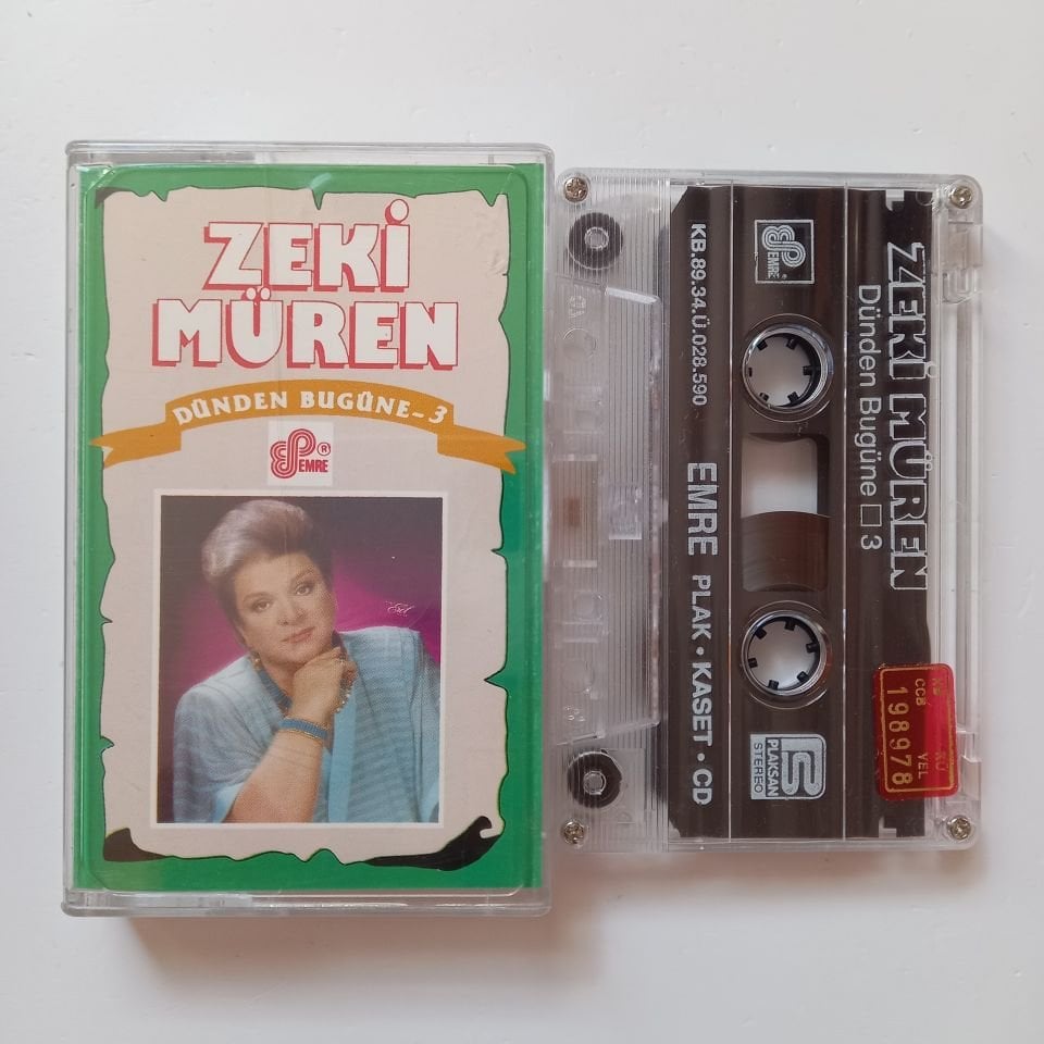 ZEKİ MÜREN - DÜNDEN BUGÜNE 3 (1989) - KASET 2.EL