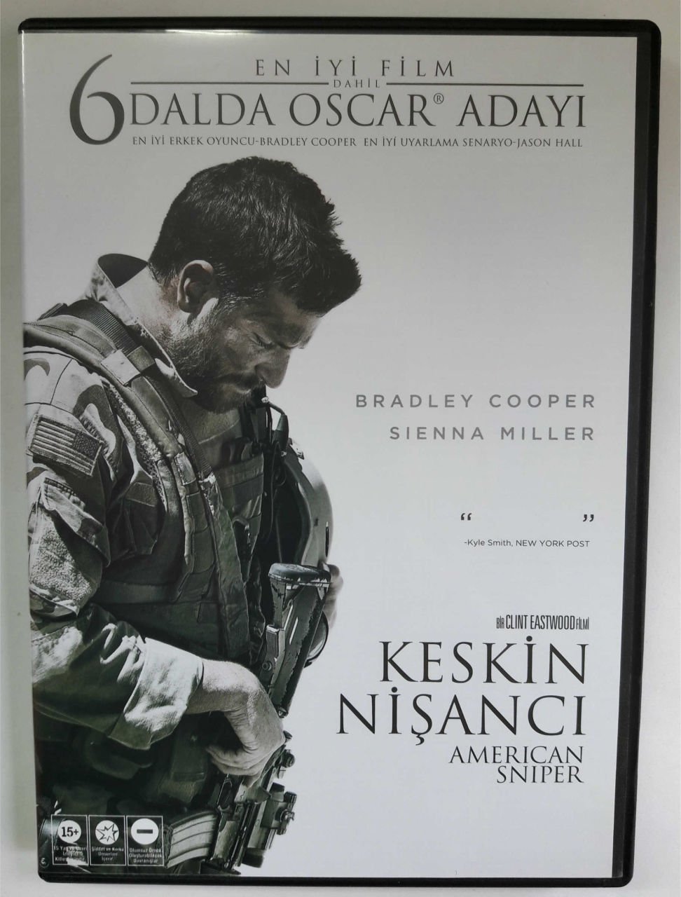 KESKİN NİŞANCI - AMERICAN SNIPER - BRADLEY COOPER - SIENNA MILLER - CLINT EASTWOOD - DVD 2.EL