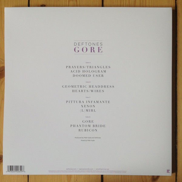DEFTONES - GORE (2016) - 2LP GATEFOLD SIFIR PLAK