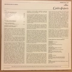 BRITISH BAND CLASSICS WORKS BY WALTON, HOLST & JACOBS FREDERICK FENNELL 2.EL PLAK