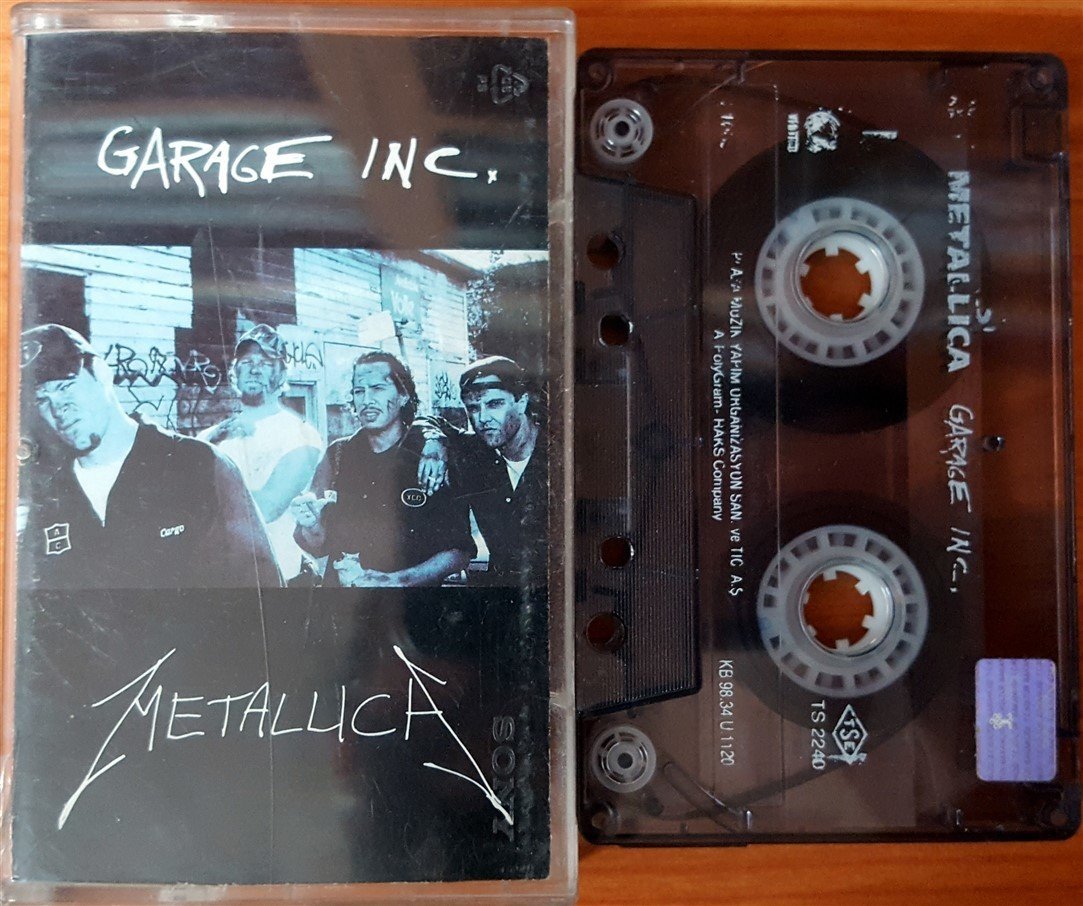 METALLICA - GARAGE INC. 1 (1998) PLAZA CASSETTE MADE IN TURKEY ''USED''