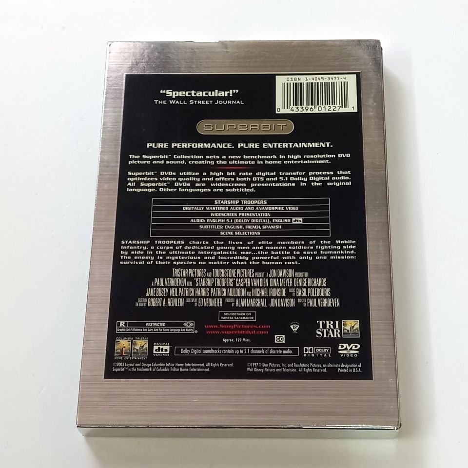 STARSHIP TROOPERS - CASPER VAN DIEN, DENISE RICHARDS - YÖN.: PAUL VERHOEVEN - DVD SUPERBIT COLLECTION SLIPCOVER 2.EL 1. BÖLGE TR ALTYAZI YOKTUR